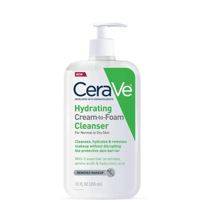 Cerave Cream To Foam Facial Cleanser Normal/Dry Skin 473ml