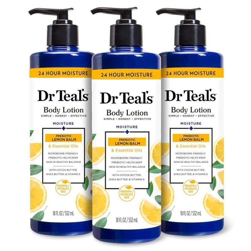 Dr Teal's Prebiotic Lemon & Balm Body Lotion 532ml