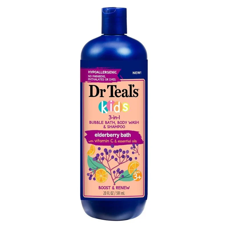 Dr. Teal's Elderberry Kids 3In1 Bubble Bath 591ml