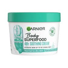 Garnier Body Superfood, Moisturising & Soothing Body Cream, Aloe Vera & Magnesium 380Ml