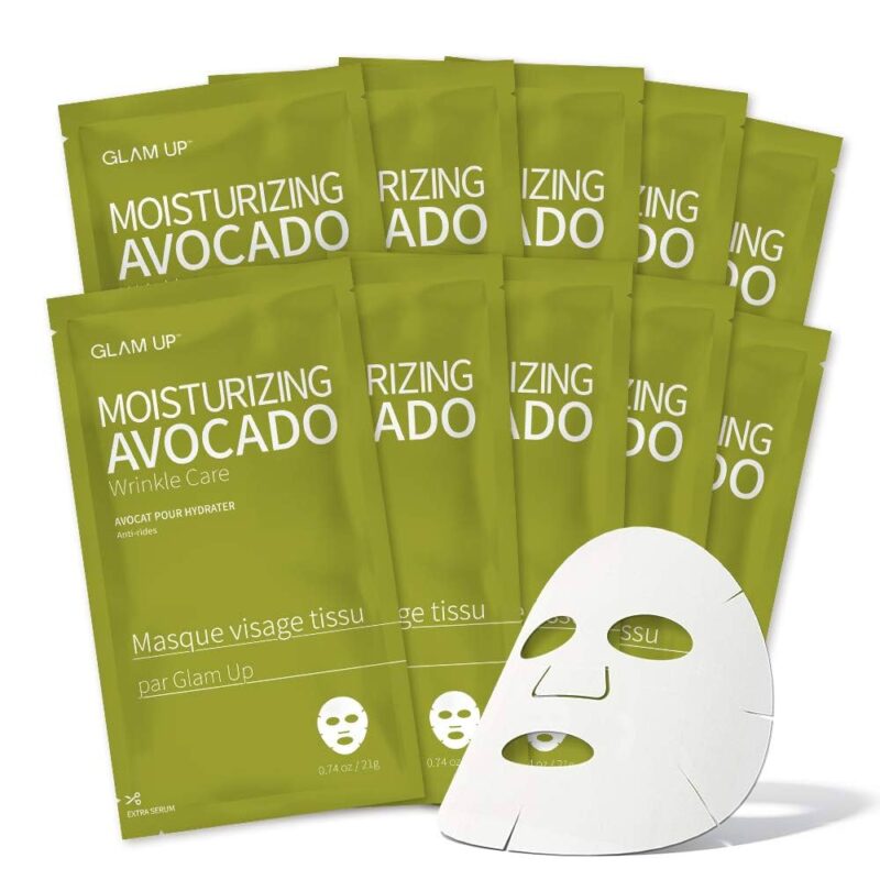 Glam Up Moisturizing Avocado Sheet Mask -