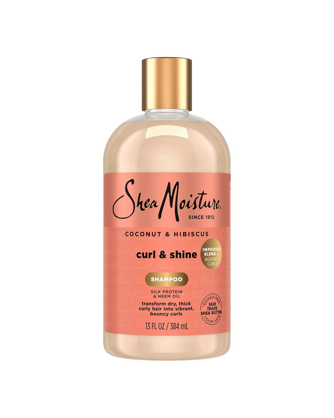 Shea Moisture Coconut & Hibiscus Curl & Shine Shampoo 384Ml