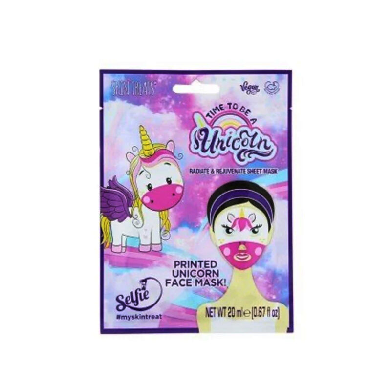 Skintreats Time To Be A  Unicorn Sheet Mask 22ml