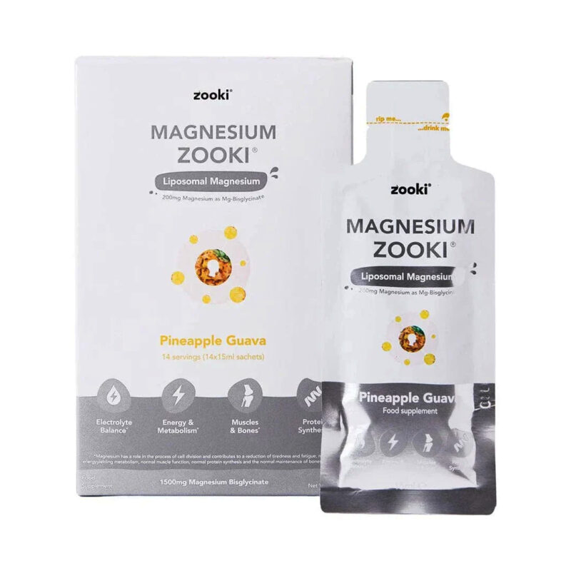 Zooki Magnesium Pineapple Guava 1500mg 19.5ml