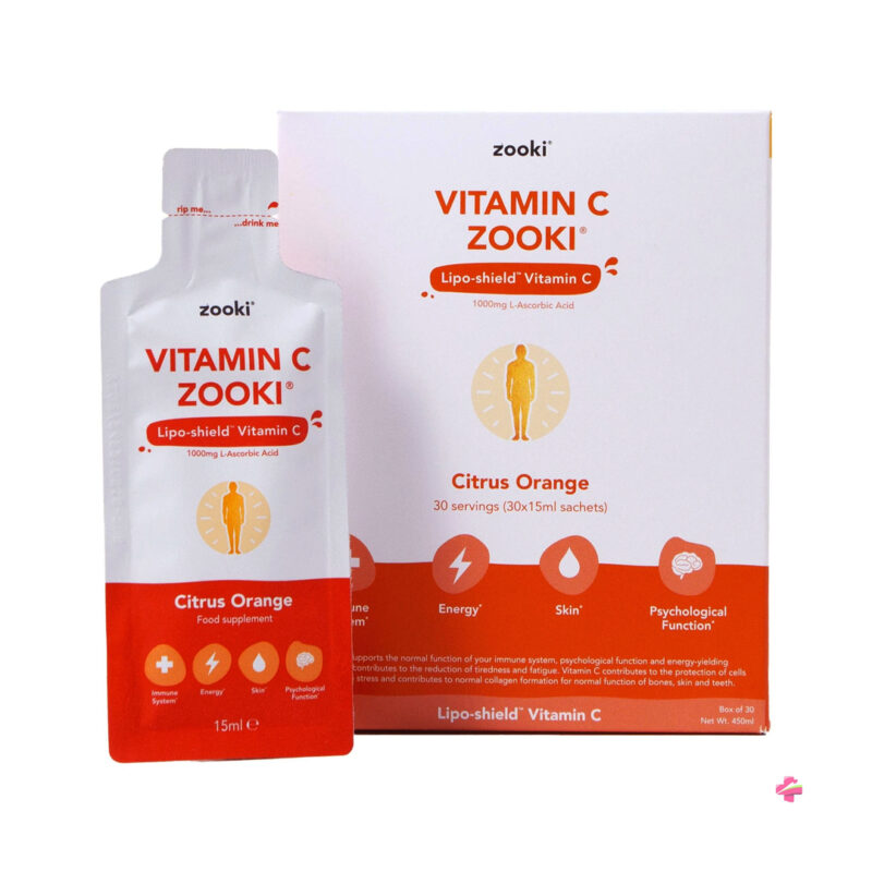 Zooki Vitamin C Citrus Orange 1000mg 19.5ml