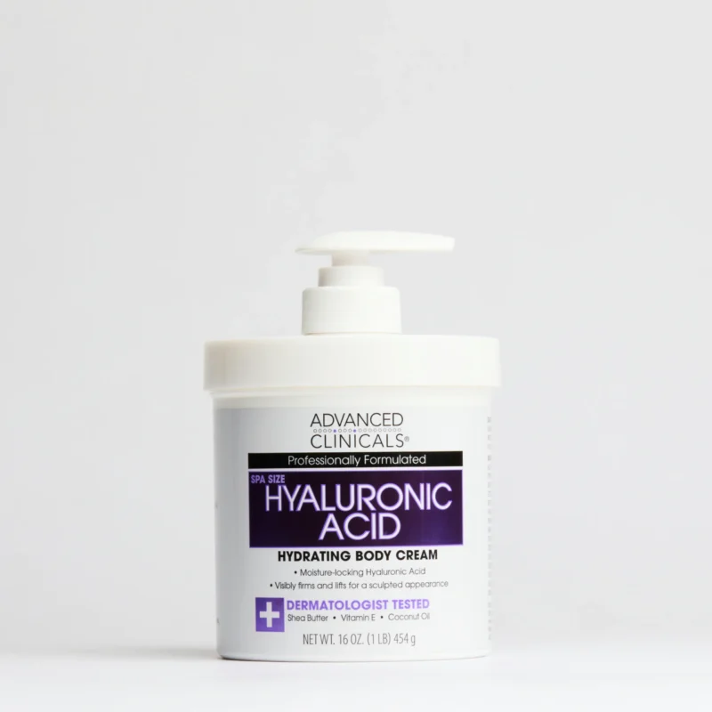 Advanced Clinicals Hyaluronic Acid Anti-Aging Face & Body Cream 454g