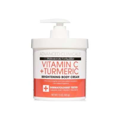 Advanced Clinicals Vitamin C + Turmeric Brightening Face And Body Cream