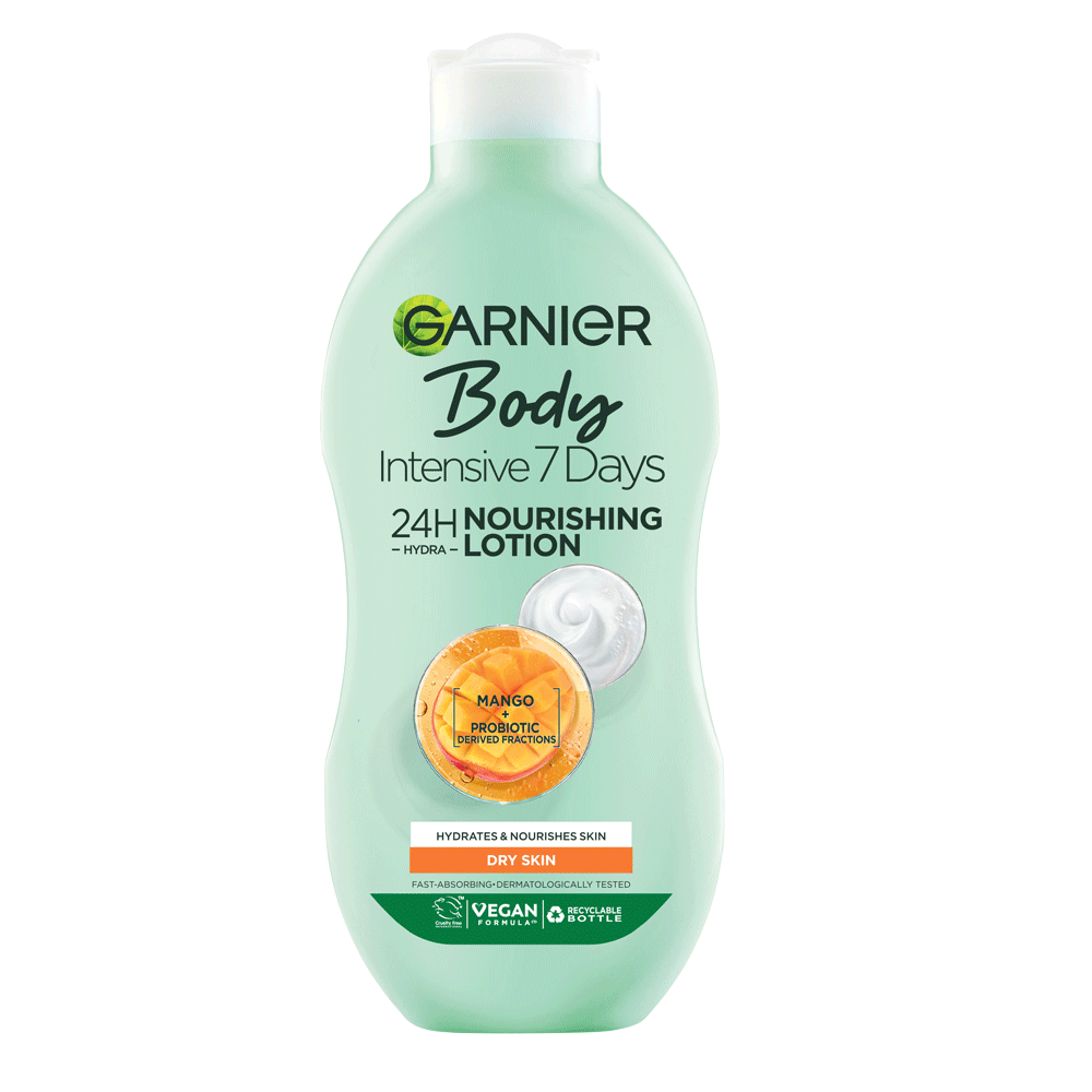Garnier Body Intensive 7 Days Nourishing Lotion Mango + Probiotic 400ml