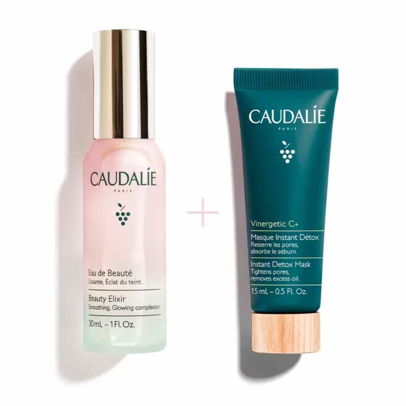 Caudalie Beauty Elixir & Detox Mask Duo Set