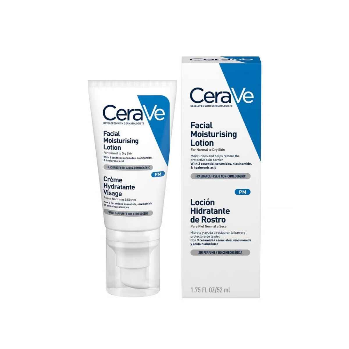 Cerave Facial Moisturising Lotion For Normal To Dry Skin 52ml
