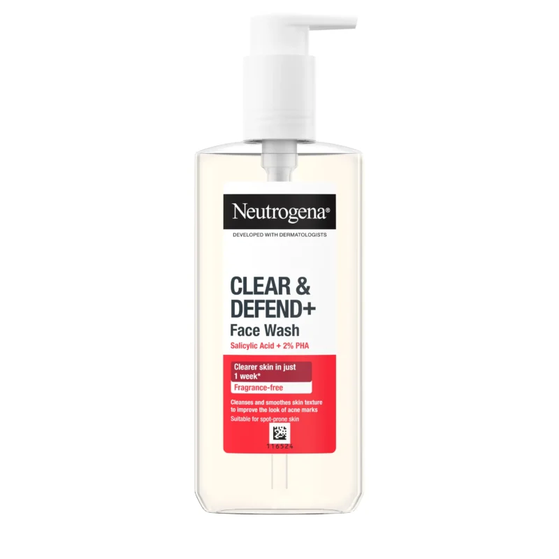 Neutrogena Clear And Defend 2% Salicylic Acid Face Wash 200ml