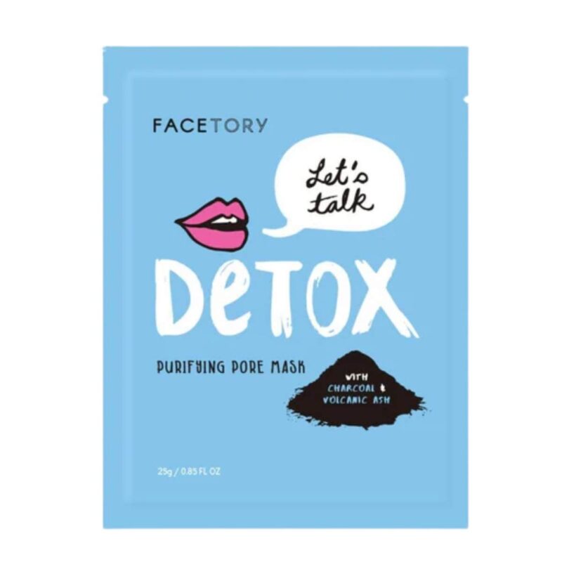 Facetory Let's Talk Detox Charcoal Sheet Mask