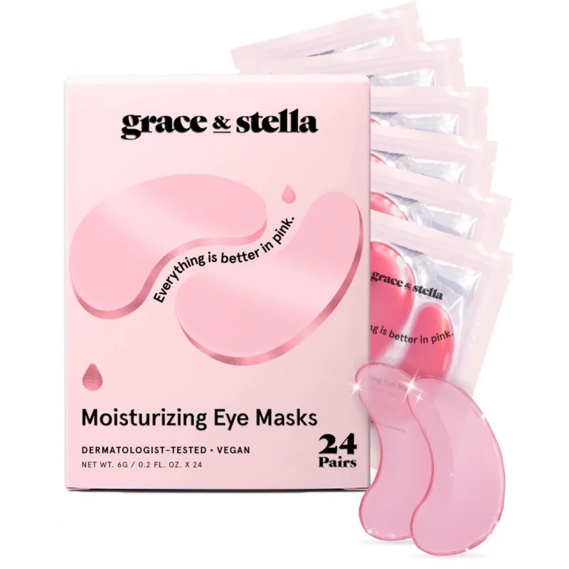 Grace & Stella Moisturizing Pink Eye Masks
