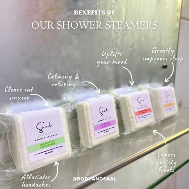 BODY & SAAL AROMATHERAPY SHOWER STEAMERS VARIETY PACK  250G