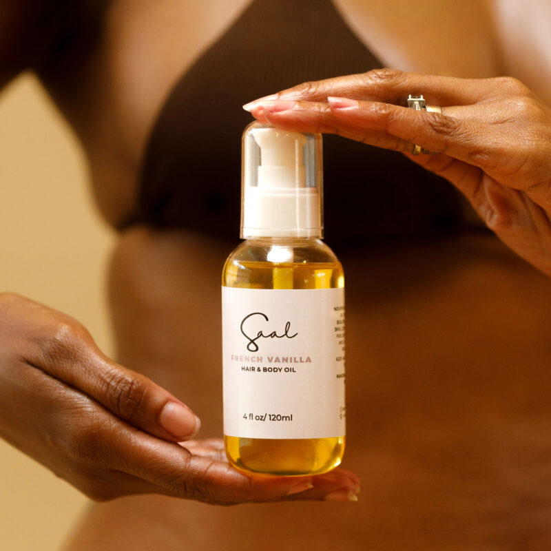BODY & SAAL FRENCH VANILLA HAIR & BODY OIL 120ML