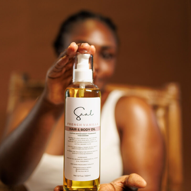 BODY & SAAL FRENCH VANILLA HAIR & BODY OIL 50ML