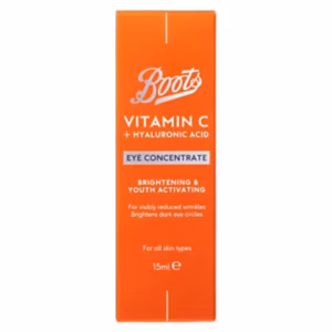 BOOTS VITAMIN C + HYALURONIC ACID EYE CONCENTRATE 15ml