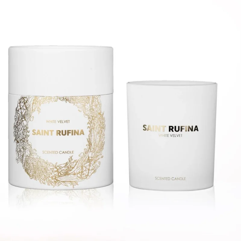 SAINT RUFINA WHITE VELVET SCENTED CANDLE  220G