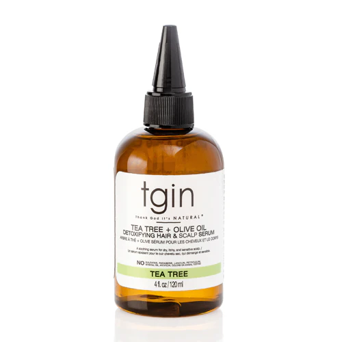 Thank God It's Natural Tea Tree + Olive Oil Detoxifying Hair & Scalp Serum - 4oz 120ml