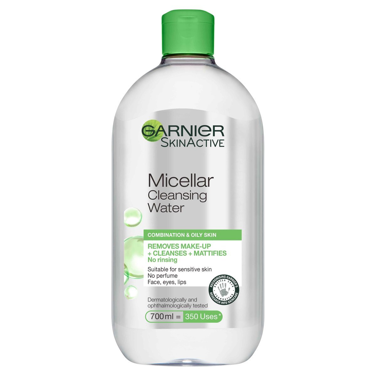 GARNIER MICELLAR WATER COMBO SKIN GREEN CAP