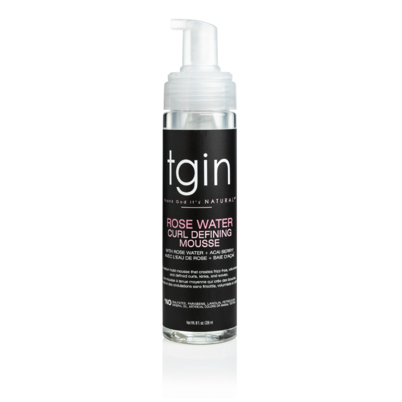 TGIN Rosewater Curl Defining Mousse 236ml