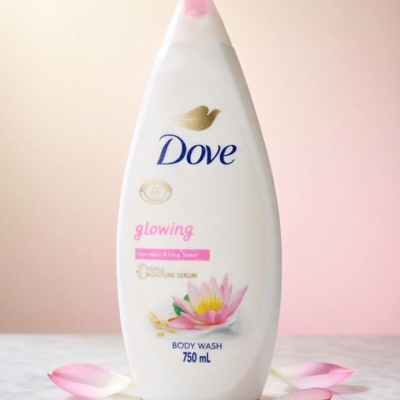Dove glowing body wash 750ml