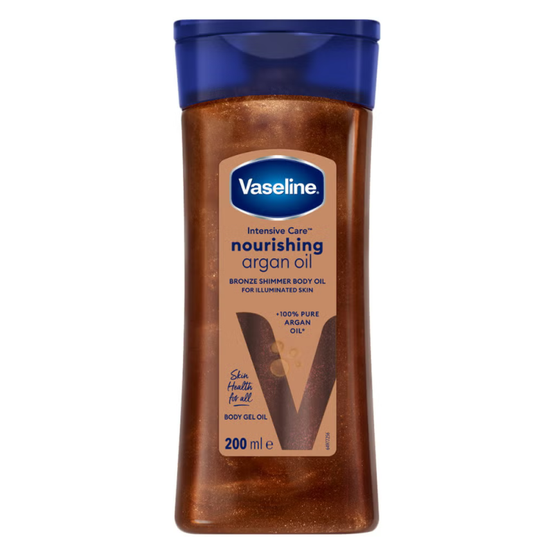 Vaseline Nourishing Argan oil Bronze Shimmer body oil  200ml