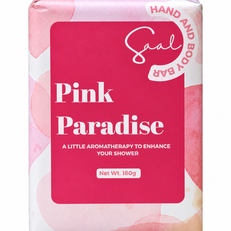 Body & Saal Hand And Body Bar-(Pink Paradise-180g)